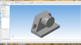 Компас 3D уроки  - пример построения простой детали № 2