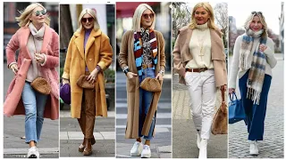 Trendy Winter Looks for Women Over 50 | Fashionable Outfits for Winter 2024