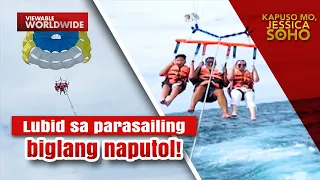 Lubid sa parasailing sa Boracay, biglang naputol! | Kapuso Mo, Jessica Soho