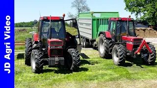 Case International 1056XL+845XL | Gras inkuilen | Grass silage | Gras einfahren | Busweiler Nunspeet