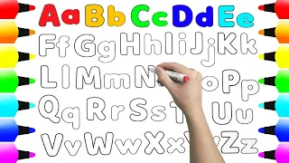 Learn  Alphabets With Coloring Page ||| Alphabets Coloring A to Z for Kids ||| Ks Art