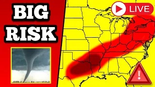 🔴 BREAKING Tornado Warning Coverage - Tornadoes Possible - With Live Storm Chasers