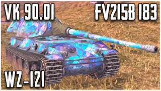 FV215b 183, WZ-121 & VK 90.01 WoT Blitz | Gameplay Episode
