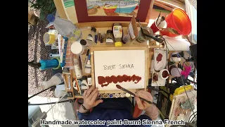 Make paint Like Turner made- French Burnt Sienna pigment