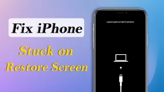 (✔️iOS 17 Supported!)  4 Solutions to Fix iPhone Stuck on Restore Screen🔥[2024 Latest]