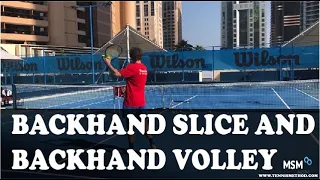 Backhand Slice And Backhand Volley - Mili Split Method