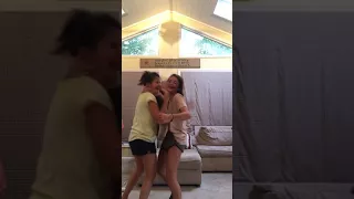 Girl falls while doing cheer stunt