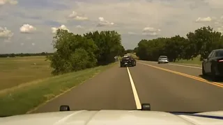ASP Chase! Camry fleeing from Arkansas State Trooper at 130 mph, into Oklahoma!
