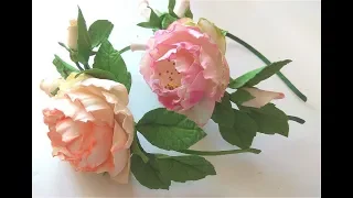Цветы из фоамирана для начинающих  Ободок