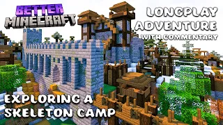 Longplay Adventure with Commentary | Exploring a Skeleton Camp | Better Minecraft 1.20
