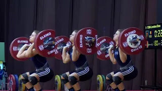 Loredana-Elena Toma (63) - 120kg, 125kg, & 130kg Clean and Jerks @ 2017 European U23 Championships