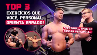 3 EXERCÍCIOS que você, Personal, orienta ERRADO I João Franken