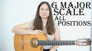 Learn the G major scale (guitar lesson) - All positions/modes