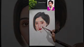 Realistic portrait of @thepaayaljain #shorts #shortvideo #trending