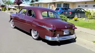 1951 shoebox ford 226 flathead 6 straight pipes