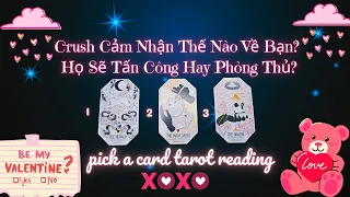 Crush Cảm Nhận Thế Nào Về Bạn? Họ Sẽ Tấn Công Hay Phòng Thủ?❤️😊#xemtarot - Chọn Tụ Bài Tarot