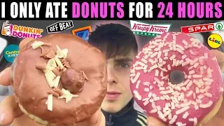 I ONLY ATE *DONUTS* FOR 24 HOURS... Epic cheat day challenge