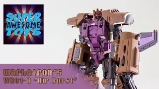 Warbotron's WB01-A "Air Burst" (Combaticon Blast-Off) Action Figure Video Review