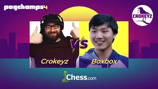 INSANE MATCH! Crokeyz VS Boxbox Pogchamps 4 | $100,000  Chess Tournament