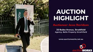 Auction - 32 Boden Avenue, Strathfield | Belle Property Strathfield and Auctioneer Jesse Davidson