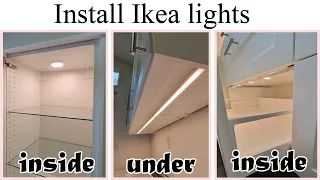 How to install Ikea kitchen lights