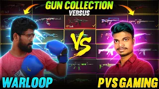 💥 வாங்க வாத்தியாரே !!  WARLOOP🤭 vs PVS GAMING😭 Tamilnadu Richest Gun Collection Versus Video