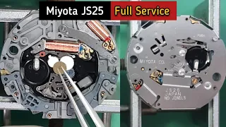 How To Service MIYOTA JS25, JS26 Quartz Chronograph Movement | Assembly And Disassembly | SolimBD