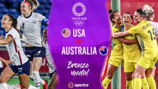 USA vs Australia Live (4-3) || tokyo Olympics 2021 women's football