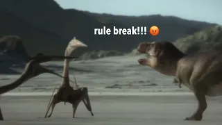 rule breaking Quetzal's disrespecting body down rules 😡😡😡 - Prehistoric Planet 2 meme