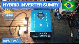 HYBRID INVERTER SUMRY 24V 220V 3800W 👉 🔎🔧 conserto ok