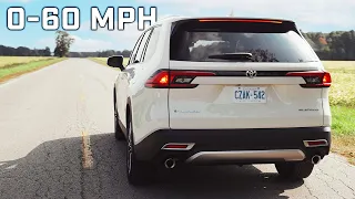 How Fast? 0-60 Test | 2024 Toyota Grand Highlander Hybrid Max