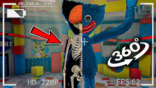 VR 360° Skeleton inside Huggy Wuggy BODY in Poppy Playtime!❗