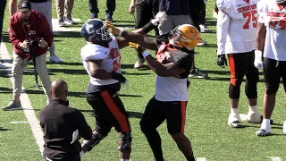 Senior Bowl Highlights OL/DL 1v1s American Day 2 - Things are Heating Up