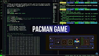 ASMR Programming - Coding Pacman arcade game in Python - No Talking