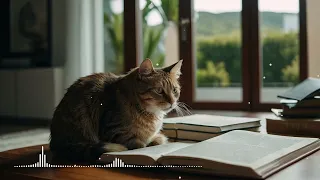 relax healing music with cats, for Work study meditation stress relief original piano  TH 10019