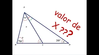 Hallar el valor de "x" de un triangulo | EJEMPLO 1 | Ángulos interiores |  Resolución PASO A PASO!