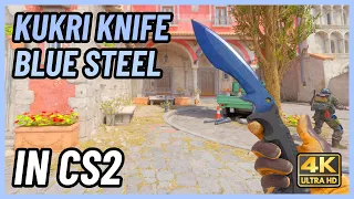 ★ CS2 Kukri Knife Blue Steel | CS2 Knife In-Game Showcase [4K]