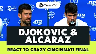 Djokovic & Alcaraz React To Their Crazy Cincinnati Final Meeting! | Cincinnati 2023