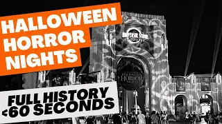 The Entire History of Universal Orlando's Halloween Horror Nights in Less Than 60 Seconds! #shorts