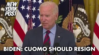 Biden finally says Cuomo should resign hours after blistering harassment report | New York Post