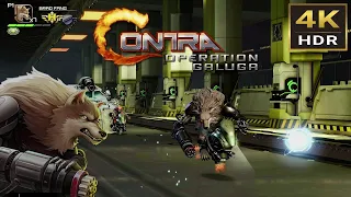 Contra Operation Galuga Brad Fang Solo Arcade Mode Full Walkthrough 4K HDR Stage 4 LAB (PC)