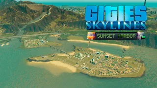 Cities Skylines - Sunset Harbor - Деревушка возле ГЭС с пирамидальным садом! #63
