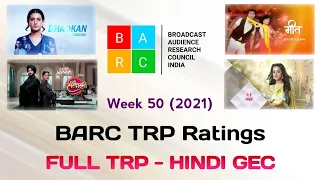 BARC TRP Ratings Week 50 (2021) : Full TRP Report