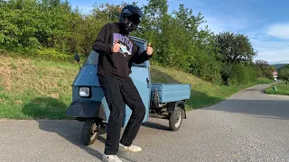 Ich fahre zum ersten Mal APE | Fast Umgekippt! | Piaggio Ape 50 | Riggo