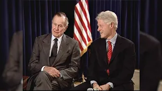 Political foes but close friends: Bush & Clinton