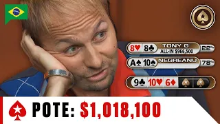 Negreanu VS Tony G: Os MAIORES POTES do Big Game ♠️ O Melhor do Big Game ♠️ PokerStars Brasil