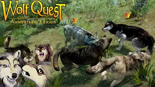 Killing 8 Wolves, 3 Bears, and 5 Deer in Multiplayer WolfQuest 3 Anniversary Edition Episode #193
