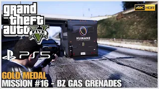 GTA 5 PS5 Remastered - Mission #16 - BZ Gas Grenades [Gold Medal] 4K HDR