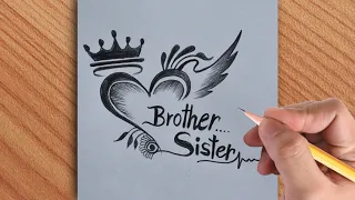 Brother sister best drawing with pencil || best pencil drawing ✍️