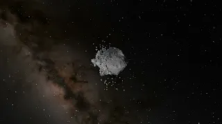 Asteroid Gets Obliterated By Larger Asteroid